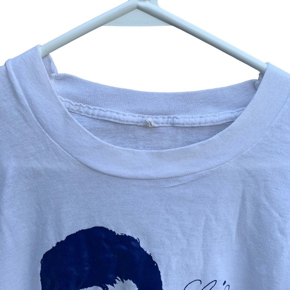 Vintage Elvis Presley 10th Anniversary Tee Shirt Size Small Portrait Face 80s - Picture 3 of 6